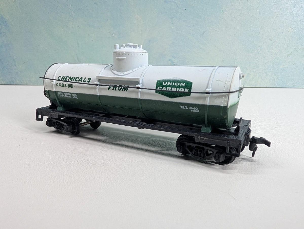 USED HO Scale Single Dome Tank Car Union Carbide CCBX #501
