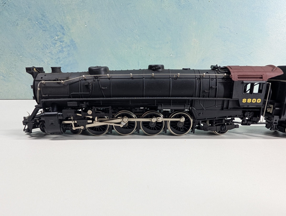 USED Mehano HO Scale 4-8-2 Steam Locomotive Pennsylvania PRR #8800 Runs Great DC