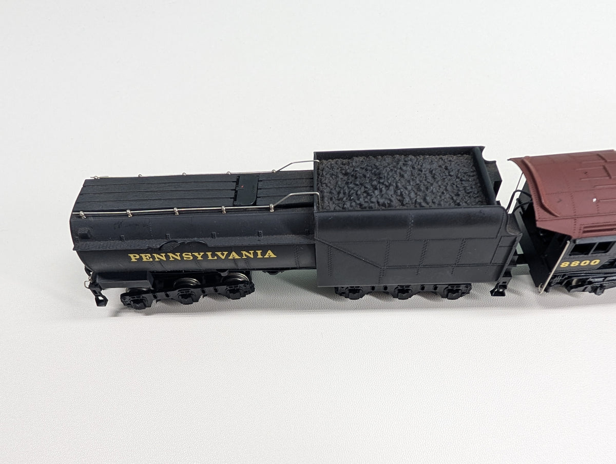 USED Mehano HO Scale 4-8-2 Steam Locomotive Pennsylvania PRR #8800 Runs Great DC