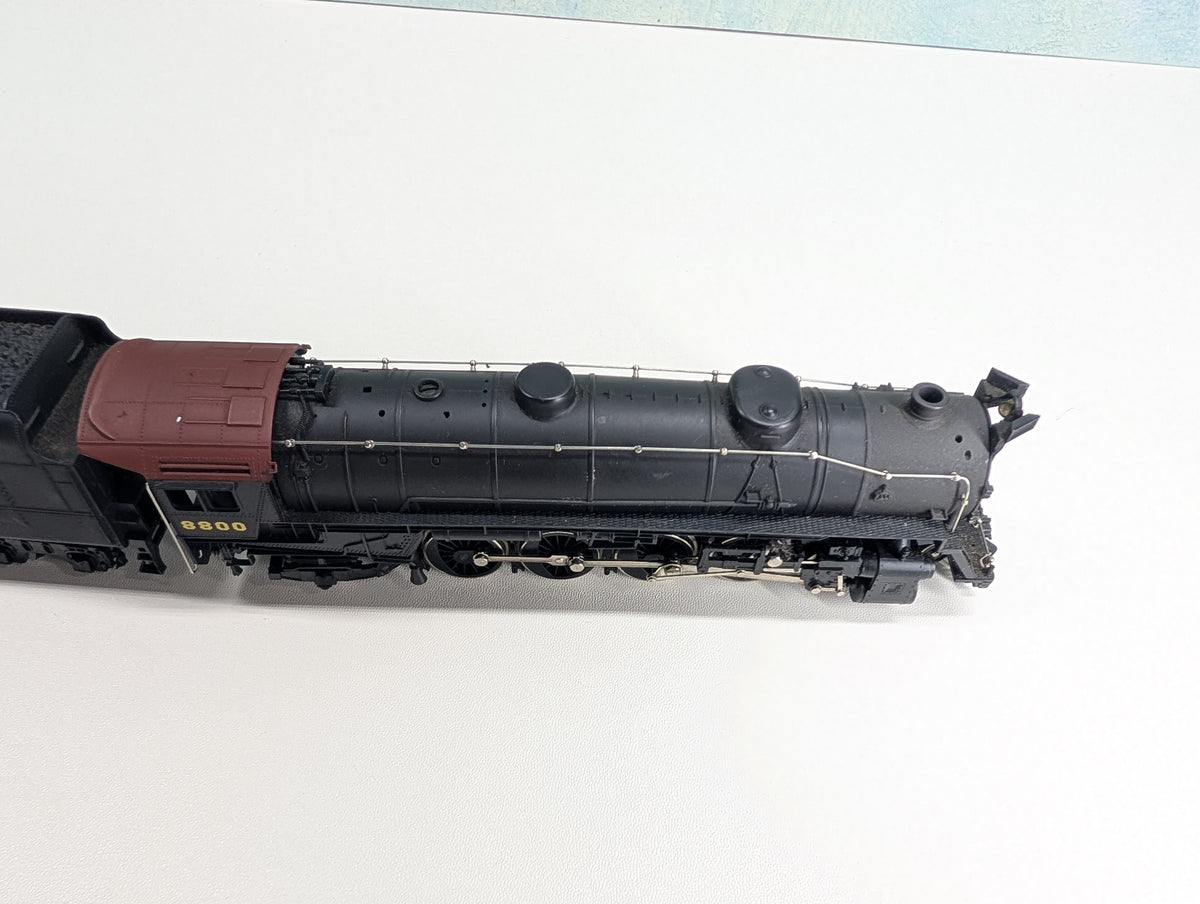 USED Mehano HO Scale 4-8-2 Steam Locomotive Pennsylvania PRR #8800 Runs Great DC