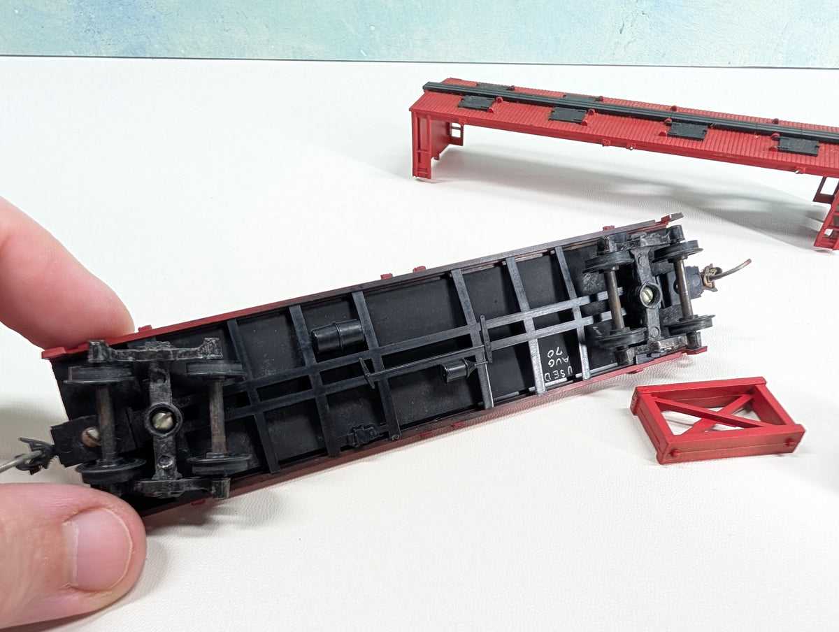 USED Athearn HO Scale Red Open-Sided Pickle Tank Car Heinz Company #62