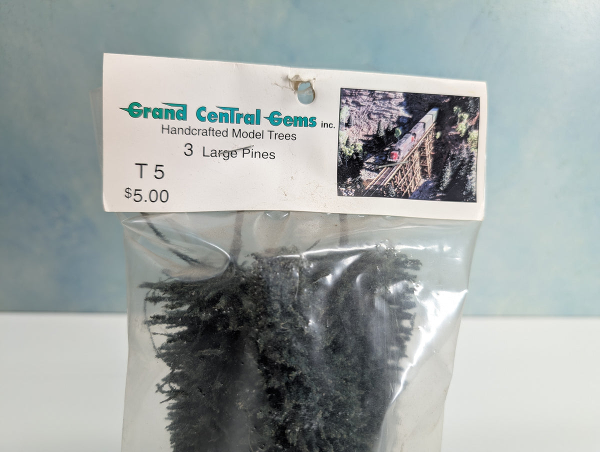 Grand Central Gems T5 HO Scale 3 Large Pine Trees