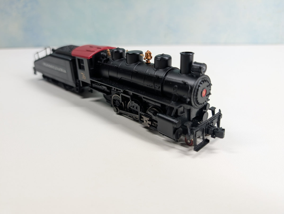 USED Bachmann HO Scale 2-6-2 Steam Locomotive Pennsylvania PRR #76 Runs Great DC