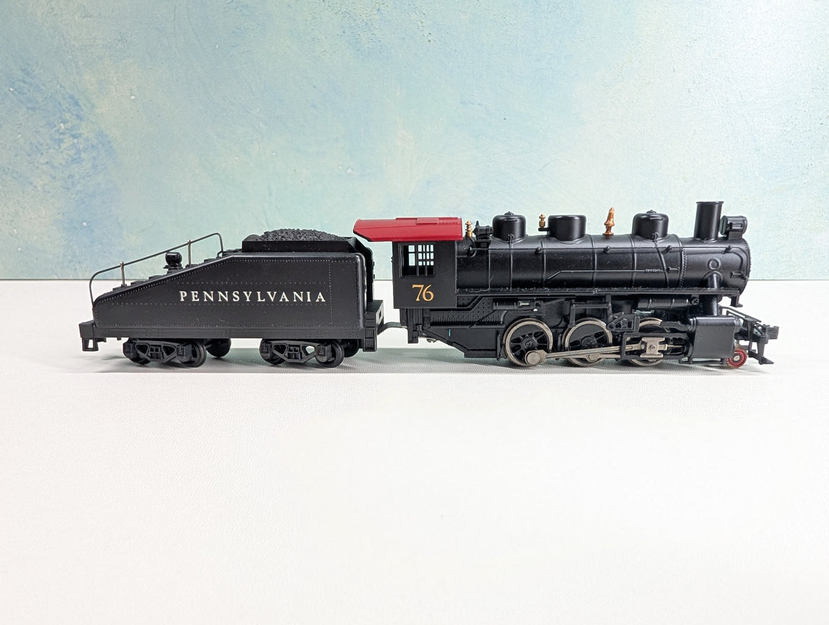 USED Bachmann HO Scale 2-6-2 Steam Locomotive Pennsylvania PRR #76 Runs Great DC