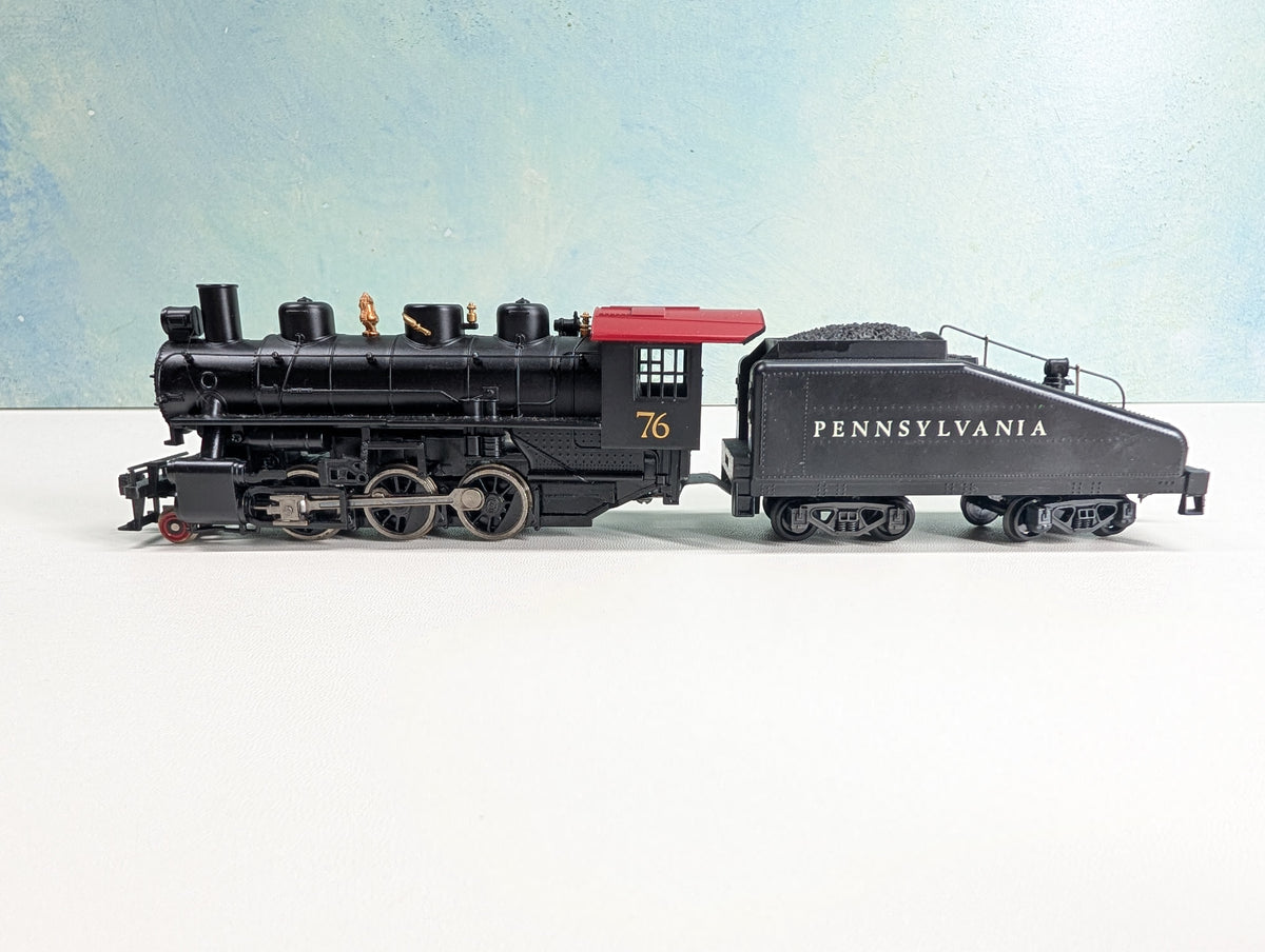 USED Bachmann HO Scale 2-6-2 Steam Locomotive Pennsylvania PRR #76 Runs Great DC