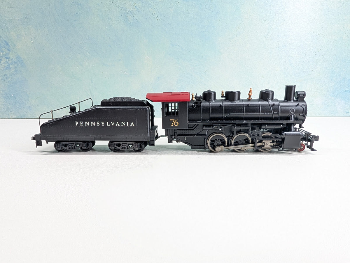 USED Bachmann HO Scale 2-6-2 Steam Locomotive Pennsylvania PRR #76 Runs Great DC