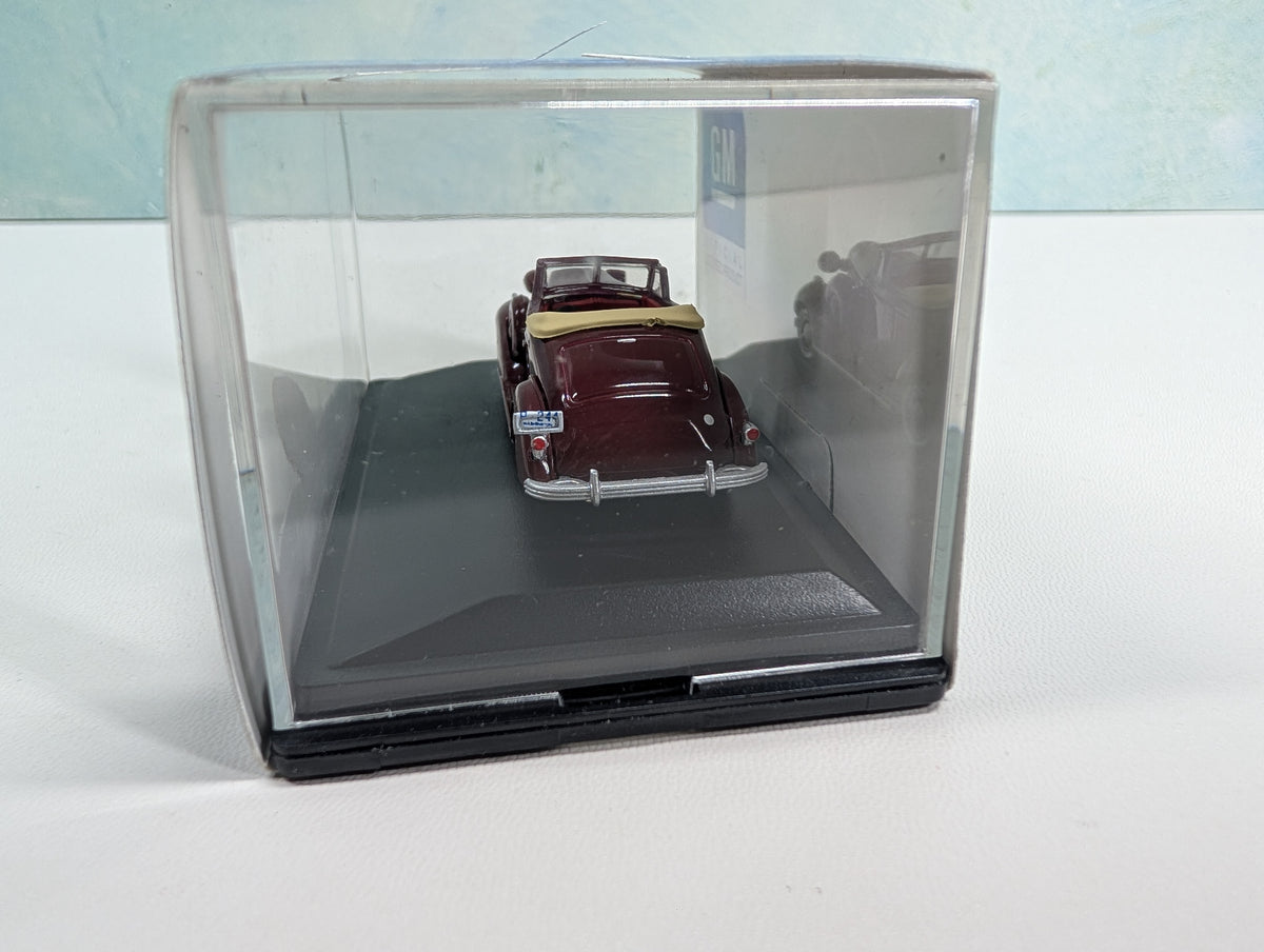 USED Oxford Diecast 87BS36003 HO Scale Buick Special Convertible Coupe 1936 Cardinal/Maroon