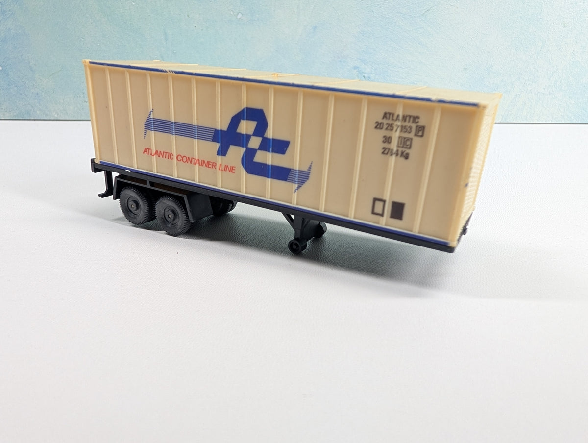 USED Lima HO Scale 30' Trailer Atlantic Container Line #20257153