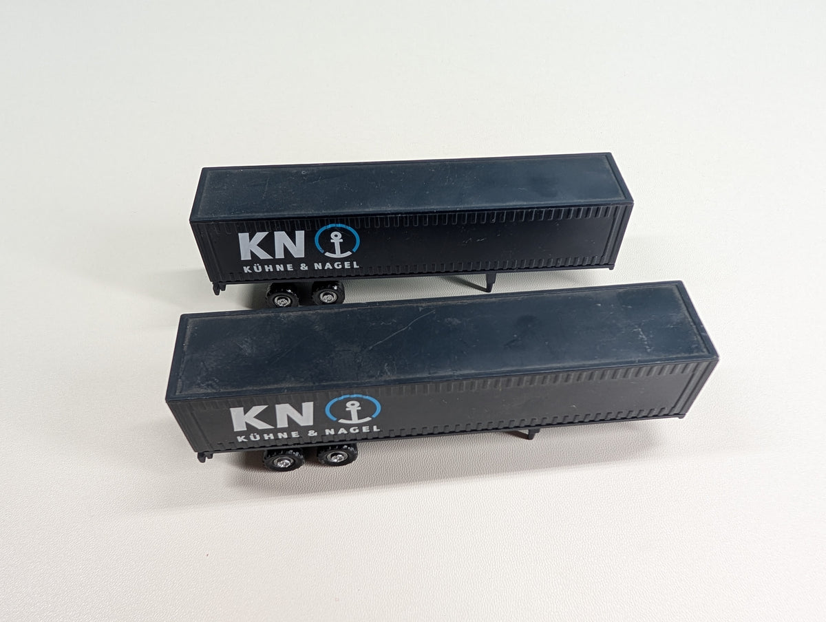 USED HO Scale 38' Trailers Kuhne & Nagel KN (2 pcs)