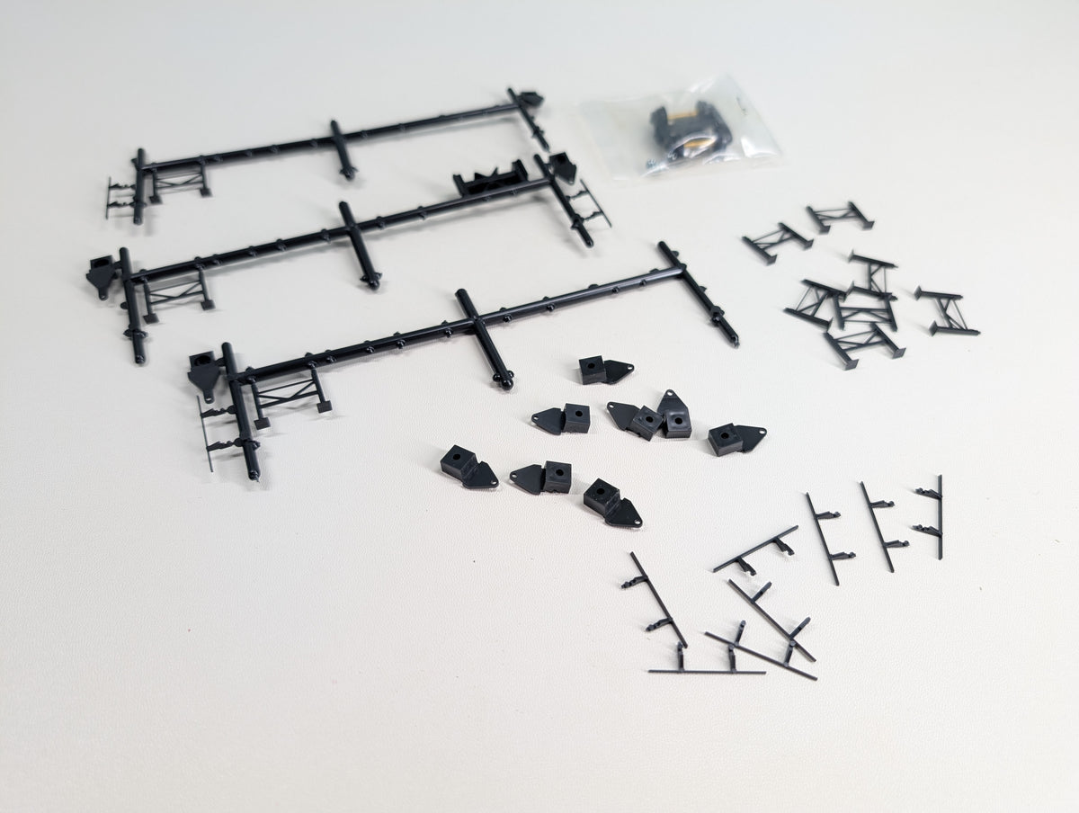 USED Bowser HO Scale Roadrailer Parts and Pieces