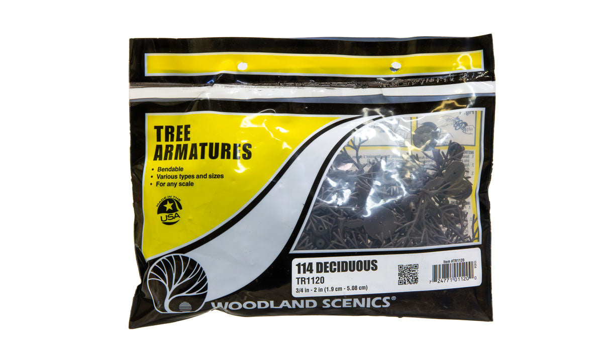 Woodland Scenics TR1120 MULTI Scale Tree Armatures 3/4" to 2" (Deciduous)