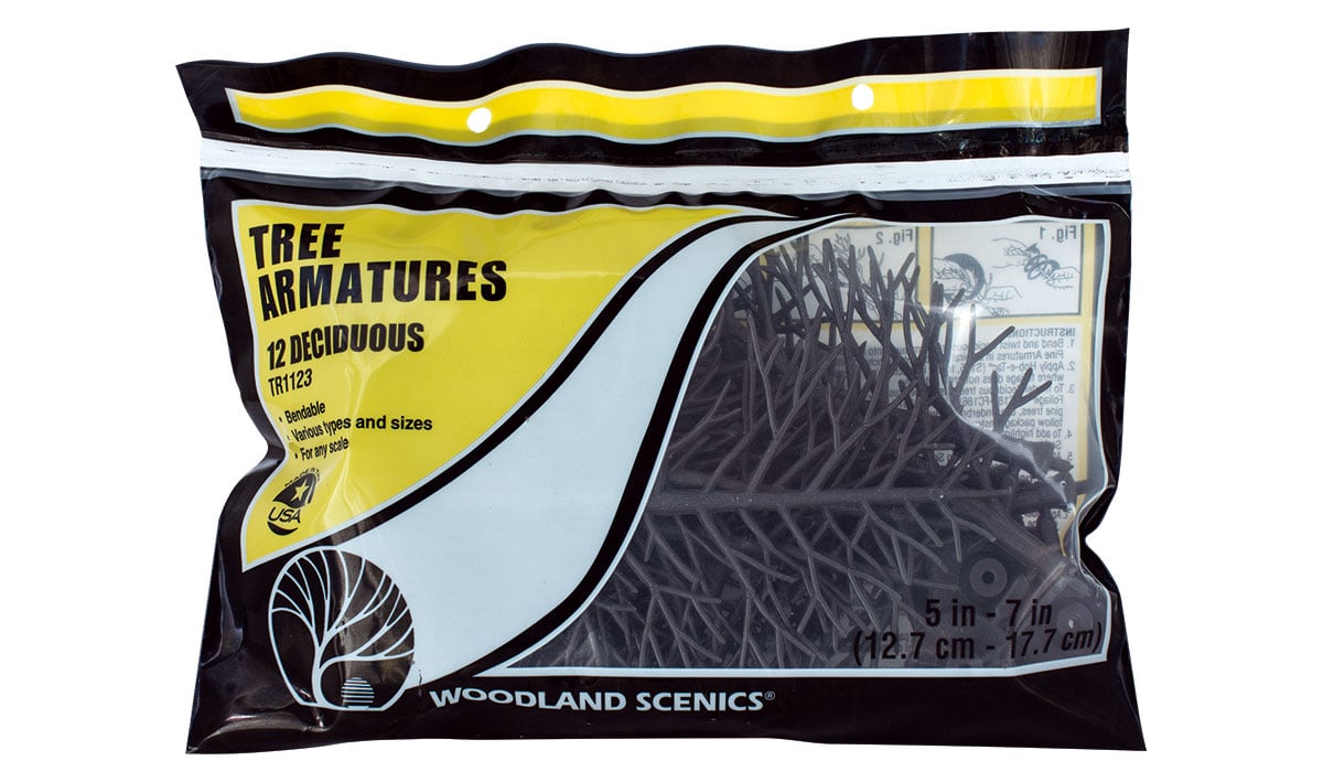 Woodland Scenics TR1123 MULTI Scale Tree Armatures 5" to 7" (Deciduous)