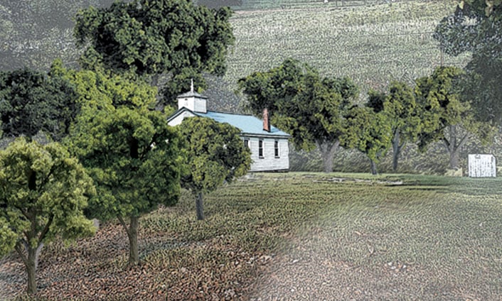 Woodland Scenics 1570 Multi Scale Deciduous Trees, Mixed Green Colors Value Pack (38 pcs)