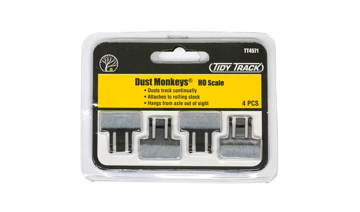 Woodland Scenics TT4571 HO Scale, Tidy Track Dust Monkeys (4 pcs)