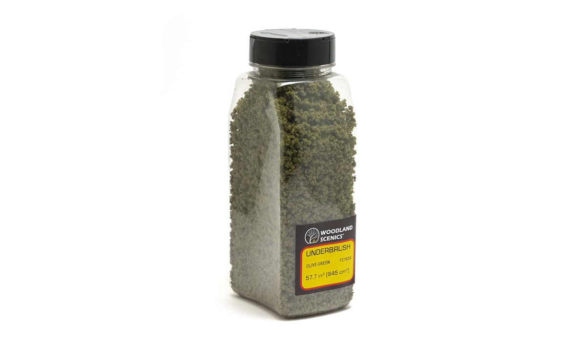 Woodland Scenics FC1634 MULTI Scale Underbrush Olive Green Shaker