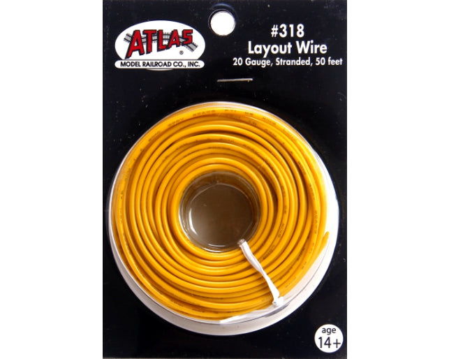 Atlas 318 MULTI Scale, Layout Wire Yellow 50'