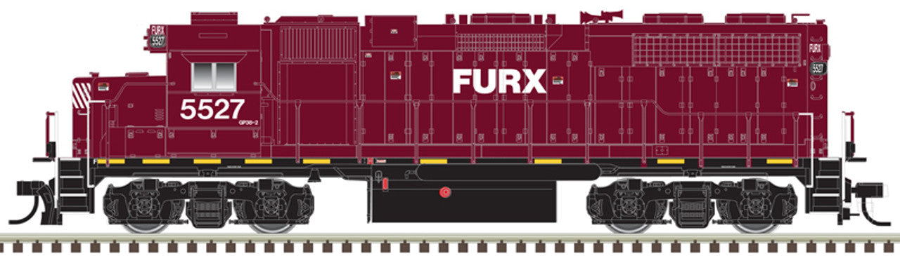 Atlas Master 10004083 HO Scale, GP38 Diesel Locomotive, First Union Rail FURX #5525 (Gold ESU LokSound 5)
