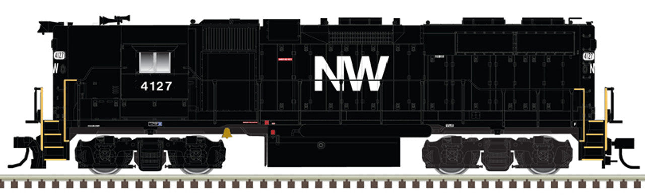 Atlas Master 10004097 HO Scale, GP38 Diesel Locomotive, Norfolk & Western NW #4114, High Hood (Gold ESU LokSound 5)