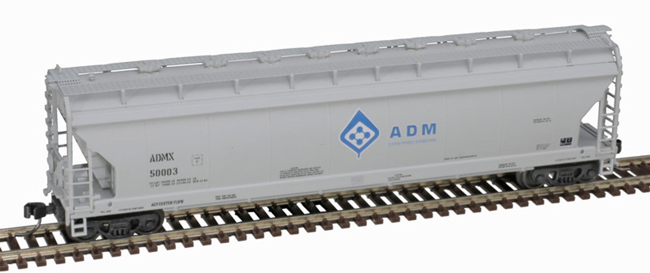 Atlas Master 50006068 N Scale, ACF Pressureaide Covered Hopper, Archer Daniels Midland ADMX #50007, Molecule