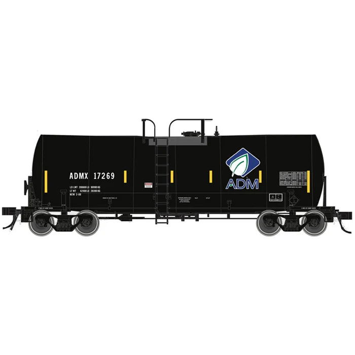 Atlas Master 200007220 HO Scale 17,600 Gallon Corn Syrup Tank Car ADM ADMX #17286 w/ Stripes