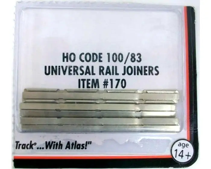 Atlas 170 HO Scale, Code 100/83 Universal Rail Joiners