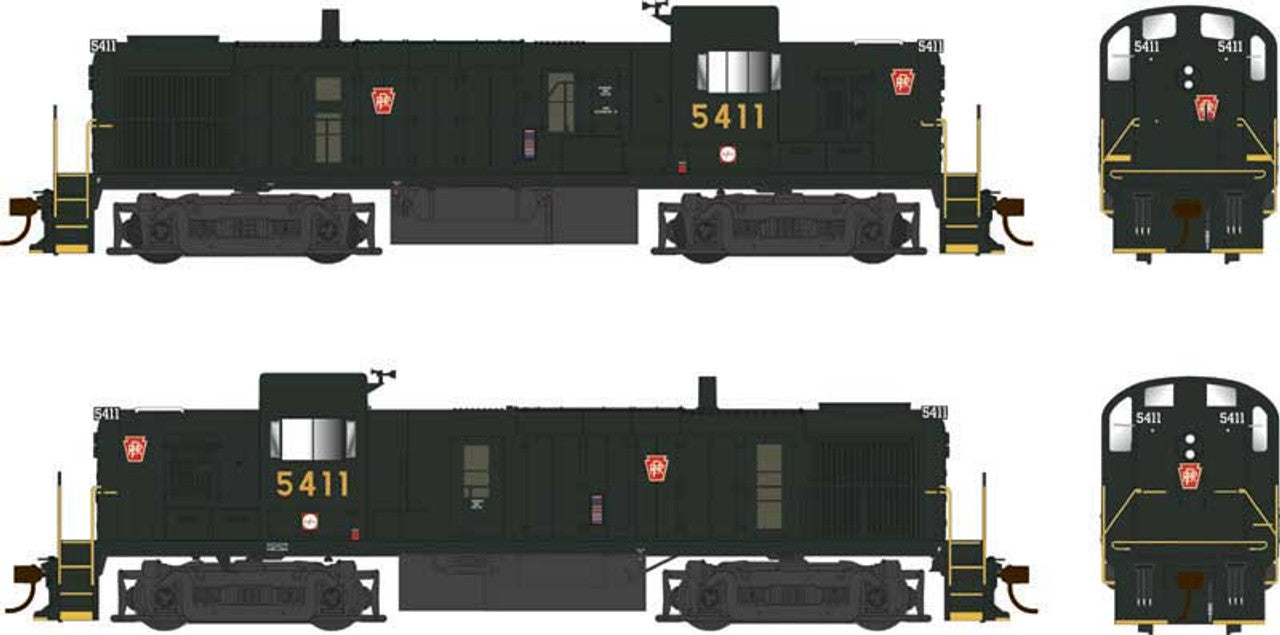Bowser 25227 HO Scale, ALCO RS-3 Diesel Locomotive, Pennsylvania #5401 (ESU LokSound 5)