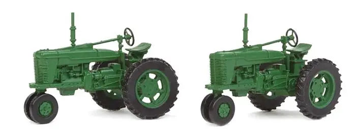 Walthers 949-4161 HO Scale Farm Tractor 2-Pack - Assembled -- Green