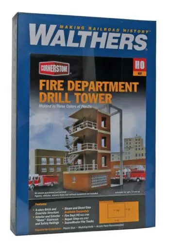 Walthers Cornerstone 933-3766 HO Scale Fire Department Drill Tower Discontinued KIT
