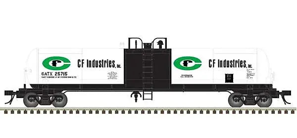 Atlas Master 20006965 HO Scale 20,700 Gal Non Insulated Tank Car CF Industries GATX #25750