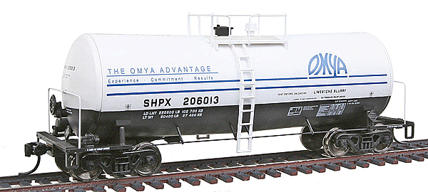 Walthers 932-41357 HO Scale UTLX 16k Gal Funnel Flow Tank Car Omya SHPX #206013