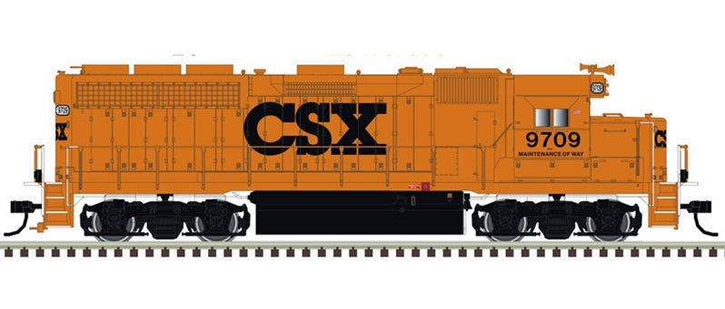 Atlas Master 10004030 HO Scale, GP40 Locomotive, CSX MOW #9720 w/ Ditch Lights, Gold (DCC LokSound 5)