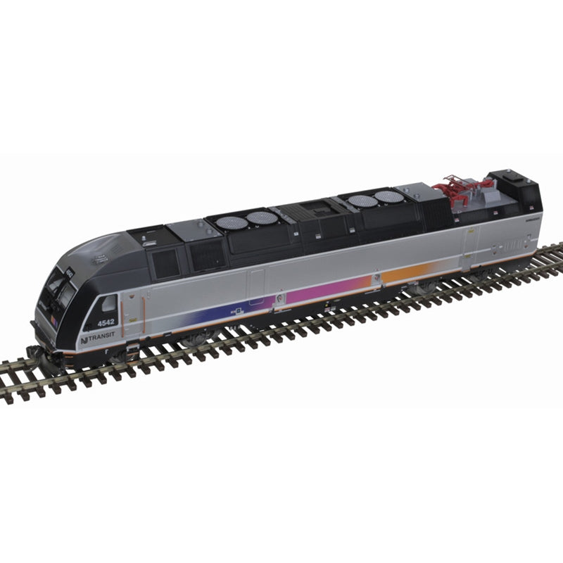 Atlas Master 10004448 HO Scale Modern Commuter Train Set ALP-45DP Locomotive w/ 2 Cars New Jersey Transit #4505 Gold ESU LokSound 5