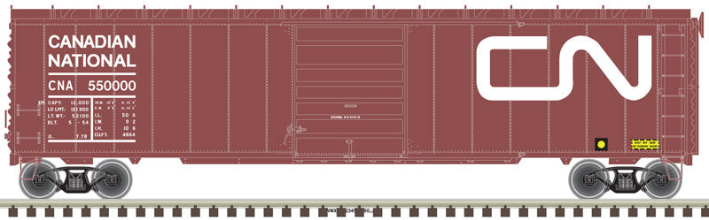 Atlas Master 20005862 HO Scale, 50' Postwar Single Door Box Car, Canadian National #550000