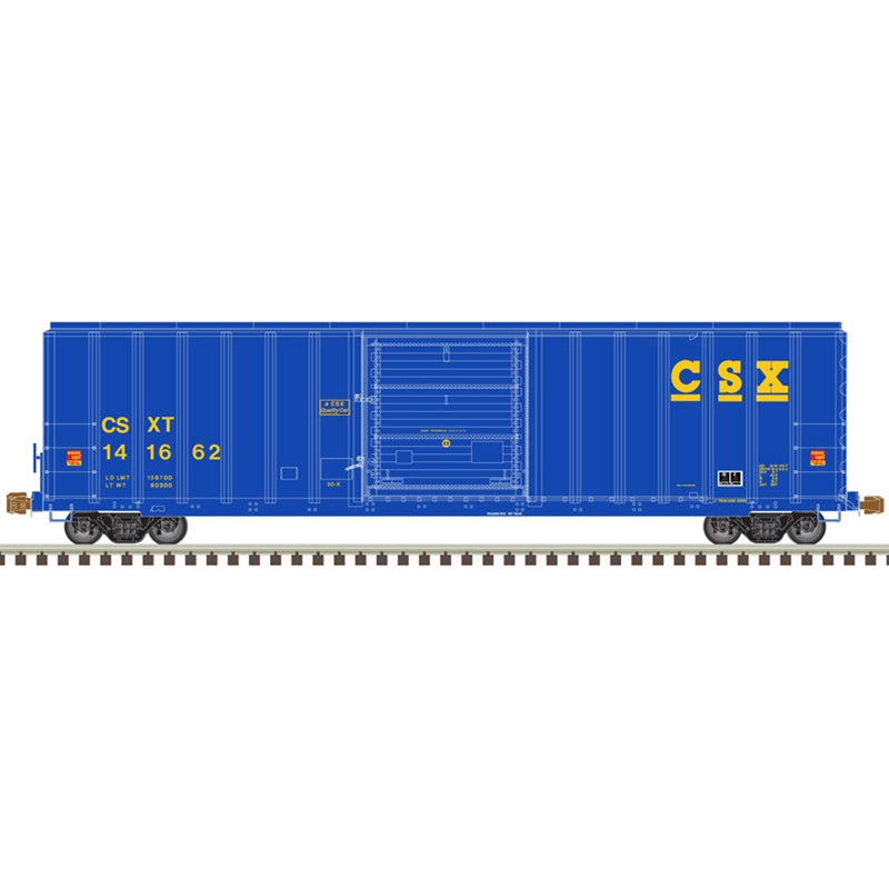 Atlas Master 20006208 HO Scale, FMC 5077 Single Sliding Door Box Car, CSX #141662