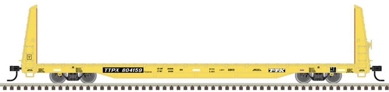 Atlas Trainman 20006445 HO Scale, Bulkhead Flat Car, TTX TTPX #804127