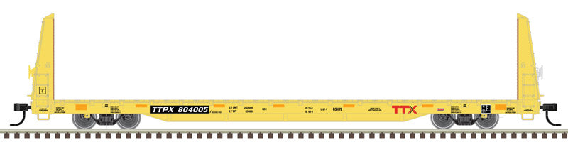 Atlas Trainman 20006451 HO Scale, Bulkhead Flat Car, TTX TTPX #804739
