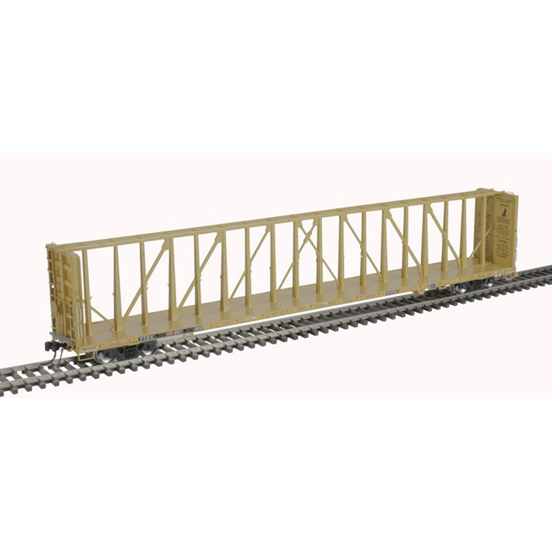 Atlas Master 20006493 HO Scale, 73' CENTER PARTITION CAR, TTX [W/YELLOW CONSPICUITY STRIPES] #857020