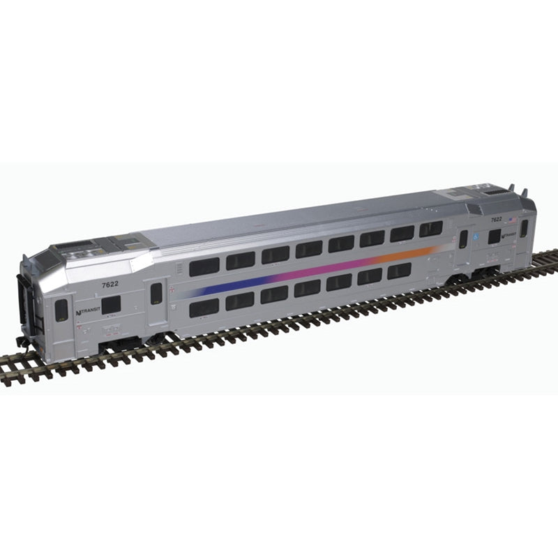 Atlas Master 10004448 HO Scale Modern Commuter Train Set ALP-45DP Locomotive w/ 2 Cars New Jersey Transit #4505 Gold ESU LokSound 5