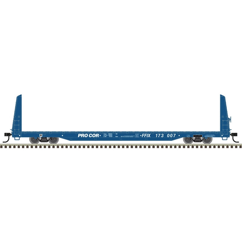 Atlas Trainman 20007953 HO Scale Bulkhead Flat Car Procor FFIX #173000