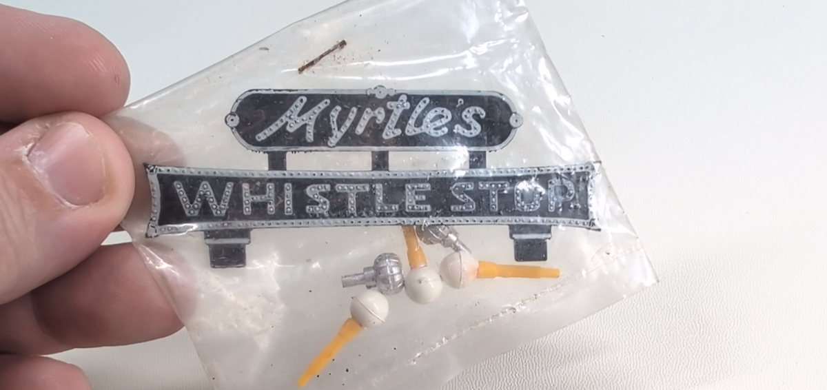 HO Scale Myrtle's Whistle Stop Sign & Details