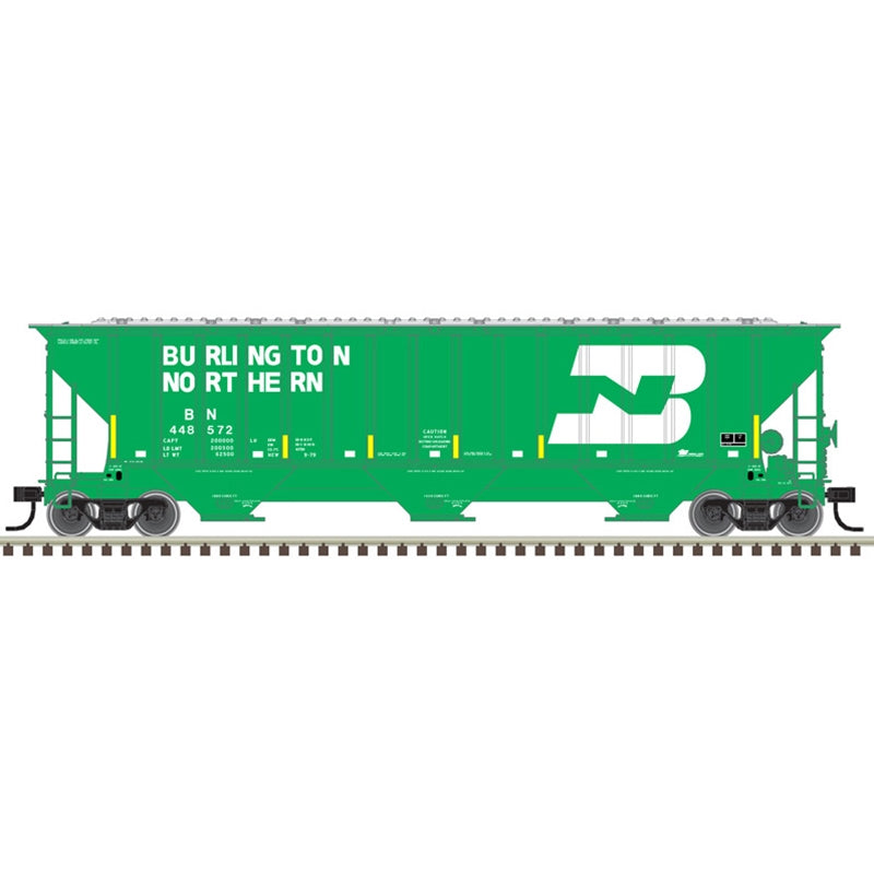 Atlas Trainman 20006632 HO Scale, Thrall 4750 Covered Hopper, BNSF BN #448408, w/ Stripes