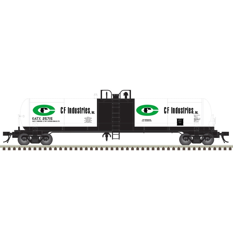 Atlas Master 50006298 N Scale 20,700 Gallon Non-Insulated Tank Car CF Industries GATX #25750