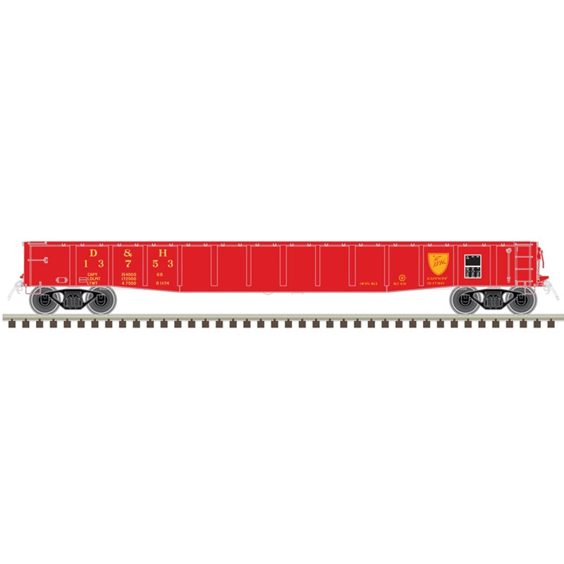 Atlas Master 50006423 N Scale ACF 70 Ton 52' Gondola Delaware and Hudson D&H #13753
