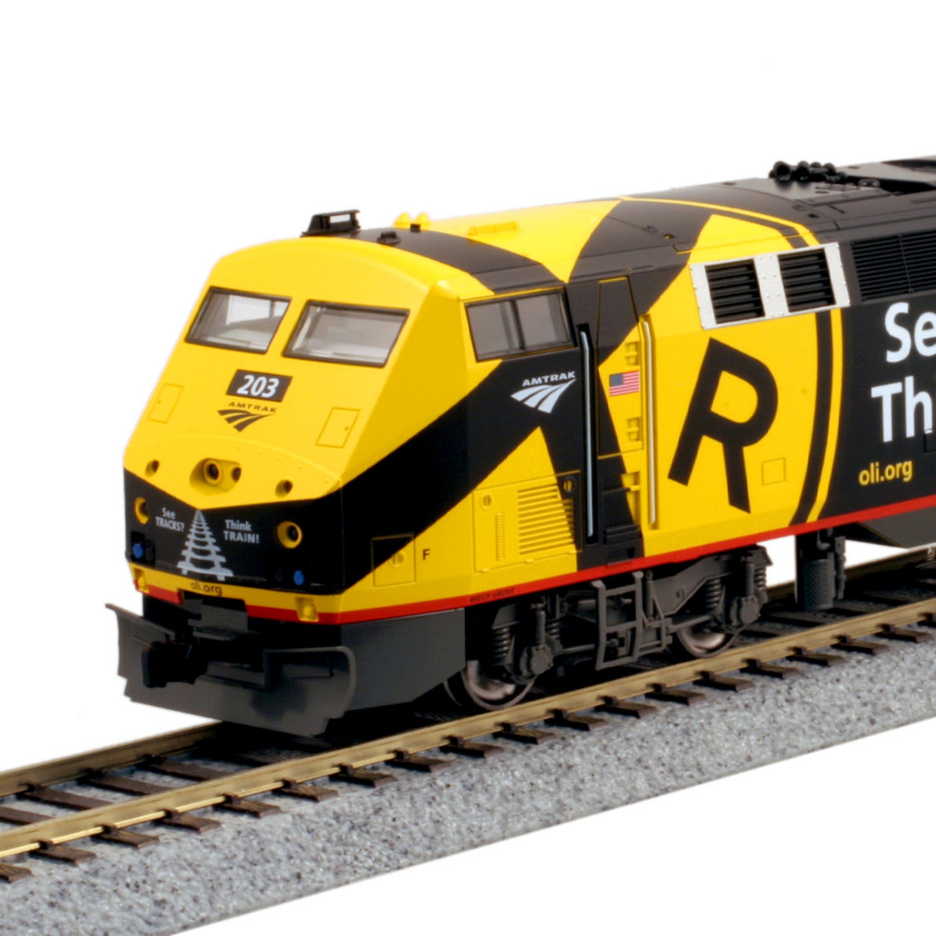 KATO 37-6119LS HO Scale GE P42 Diesel Locomotive Operation Lifesaver Amtrak #203 ESU LokSound 5