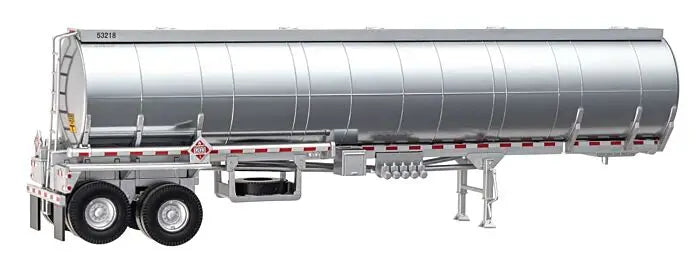 Walthers 949-12360 HO Scale Petroleum Tank Trailer Silver, Unlettered