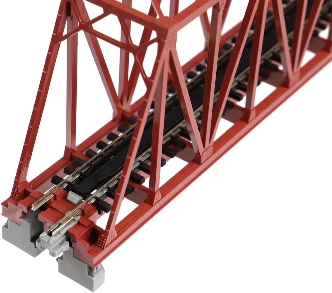 KATO 20-429 N Scale Unitrack Single-Track Truss Bridge Red Brown, 9-3/4", 248mm