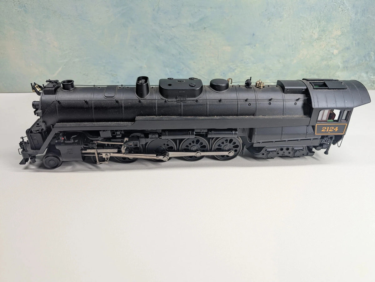USED MTH Premier 20-3130-1 O 4-8-4 T-1 Steam Locomotive Reading #2124 3 Rail Proto-Sound 2.0