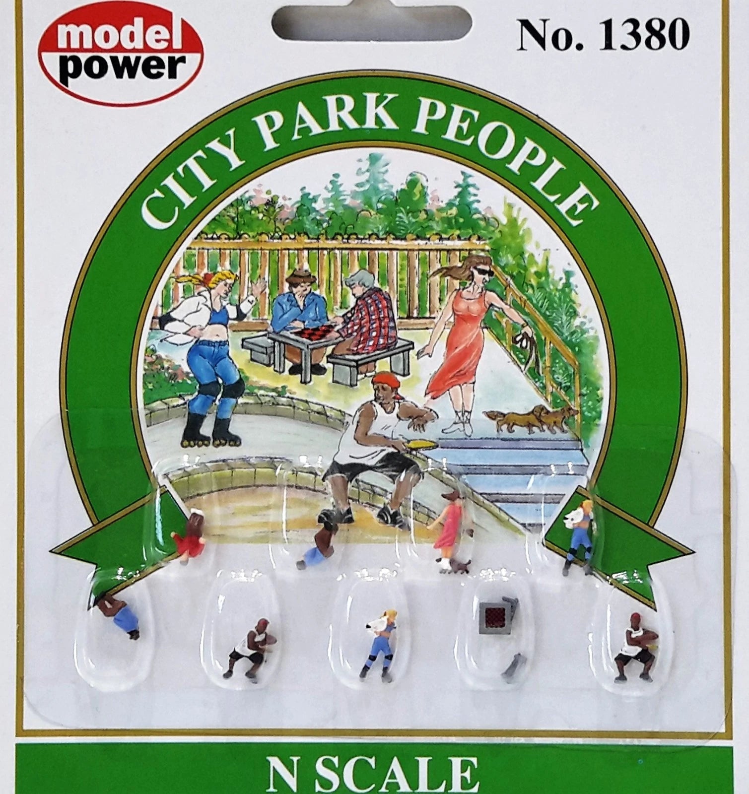 Model Power 1380 N Scale People at the Park Figures