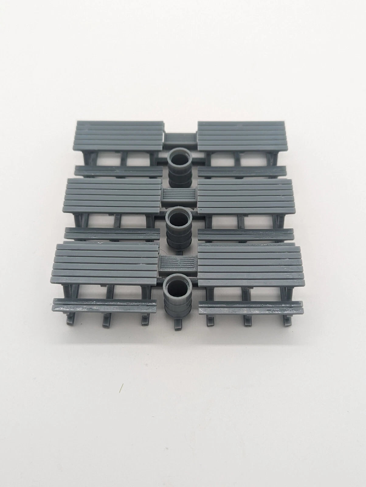 Whistle Stop Models HO1024 HO Scale Picnic Camp Site, Picnic Tables & Grills, Resin 3D Printed, Highly Detailed Sample