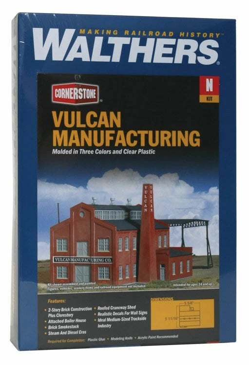 Walthers Cornerstone 933-3233 N Scale Vulcan Manufacturing CO. KIT